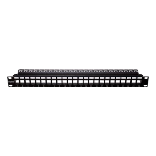 Picture of D-Link NPP-AL1BLK241 24 Port Unloaded Patch Panel for UTP Cat5e/Cat6 -1U
