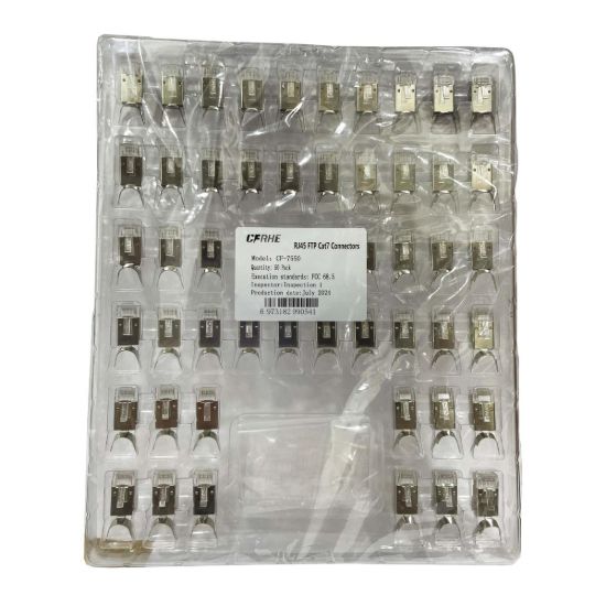 صورة RJ-45-CAT7-CF-7550 CFRHE CF-7550 RJ45 FTP Cat7 Connectors 50 Pack
