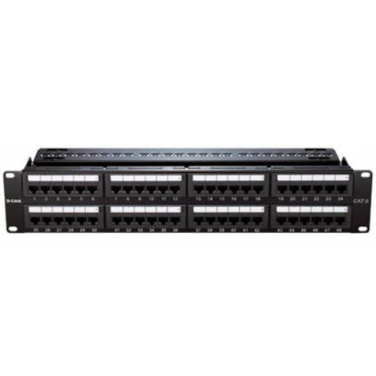 Picture of D-Link NPP-C61BLK481 Cat6 UTP Loaded 48 Port Patch Panel