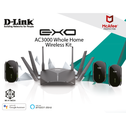 صورة D-Link DIR-3060/P4 AC3000 Whole Home Wireless Kit