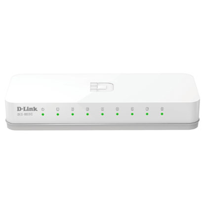 Picture of DES-1008C/B D-Link DES-1008C 8-Port 10/100 Mbps Unmanaged Switch EU plug