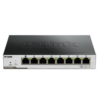 صورة D-Link DGS-1100-08PD 8-Port Gigabit PoE-Powered Smart Managed Switch