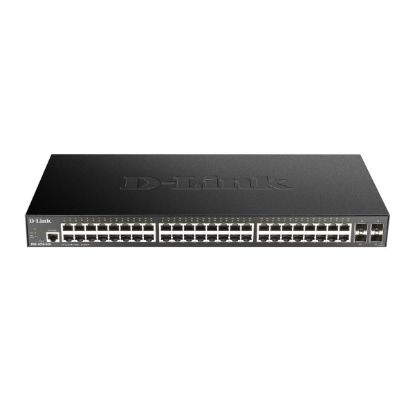 Picture of D-Link DGS-1250-52XMP 48 Ports 10/100/1000Mbps PoE+4 Ports 10G SFP+ Smart Managed Switch