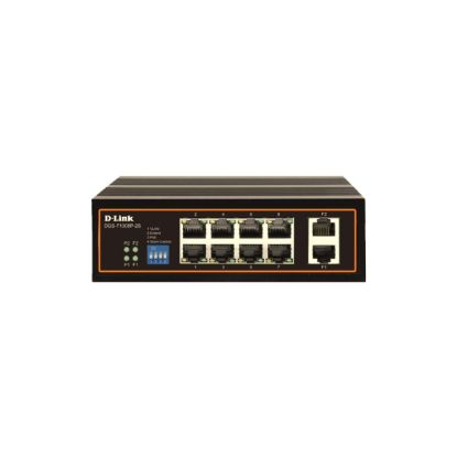 Picture of D-Link DGS-F1008P-2S 8 Port Unmanaged Industrial Gigabit PoE Switch