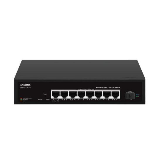 صورة D-link DMS-F109TP 8-port 2.5G PoE with 1-Port SFP+ Web Management Desktop Switch