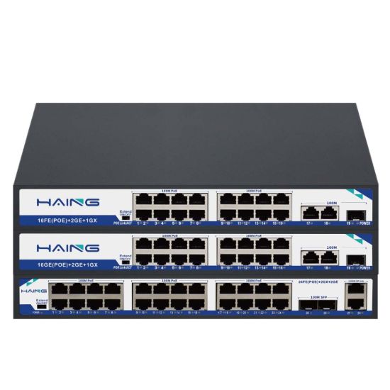 صورة HAING HI-SW2404 10/100 24 Port Smart POE Switch