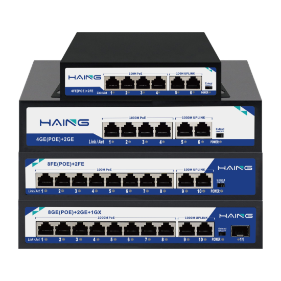 صورة HAING HI-SW0803K 8 Port 10/100/1000 Gigabit POE Switch