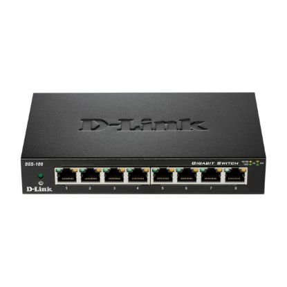 صورة D-Link DGS-108/B 8-port 10/100/1000 Unmanaged Desktop Switch