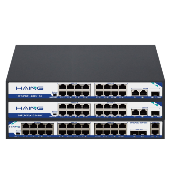 صورة HAING HI-SW1603 10/100 16 Port Smart POE Switch