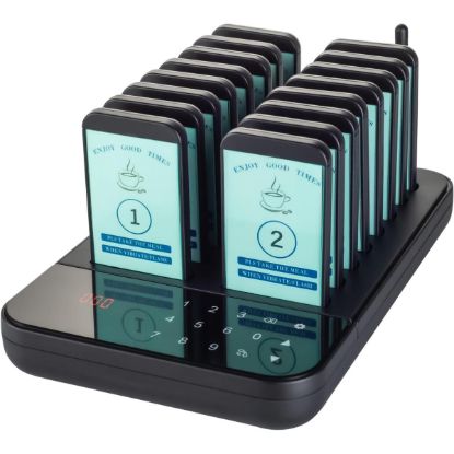 Picture of GY-QC160 16 Pager Wireless Vibration Calling System for Restaurant & Café 300m