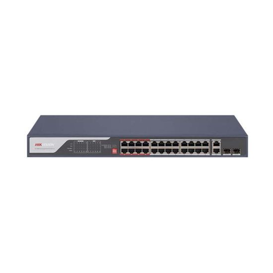 صورة سويتش شبكة Hikvision DS-3E0326P-E(C) 24 Port Fast Ethernet