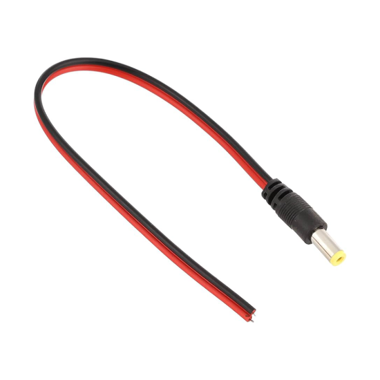 Picture of Extreme Tech 12V DC Power Cable Plug Male Connector for CCTV Cameras CCTV Connector Adapter