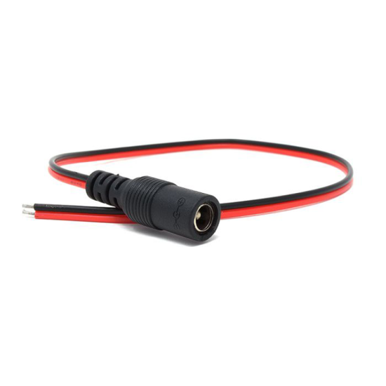 Picture of Extreme Tech 12V DC Power Cable Plug Connector for CCTV Cameras CCTV Connector Adapter