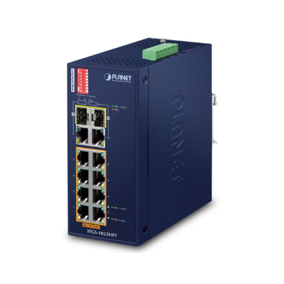 Picture of PLANET IFGS-1022HPT SFP Gigabit PoE Network Switch