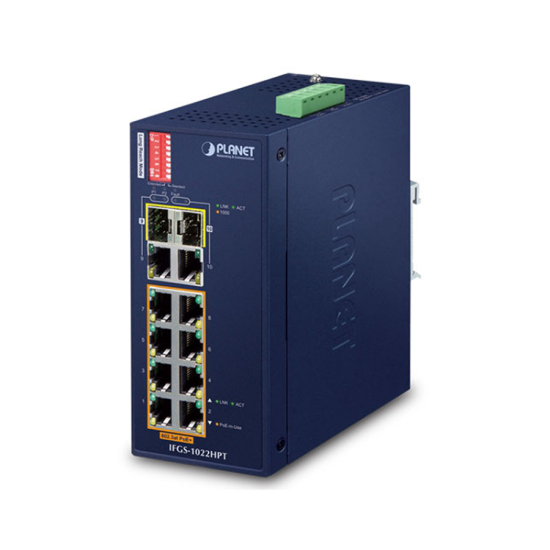 Picture of PLANET IFGS-1022HPT SFP Gigabit PoE Network Switch