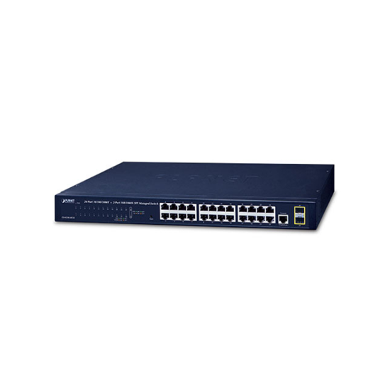 Picture of PLANET GS-4210-24T2S SFP Gigabit Managed Network Switch