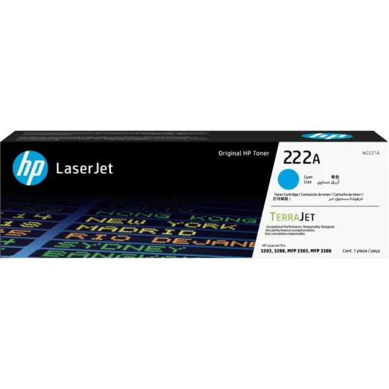 HP W2221A Cyan Original Toner Cartridge