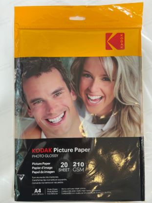 Picture of Kodak Photo Glossy Paper A4 210GSM 20-Sheet Inkjet Photo Paper