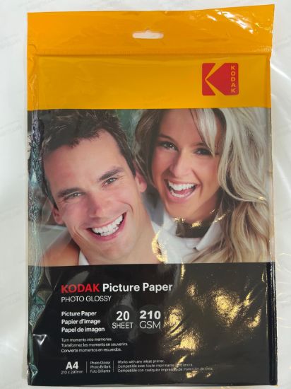 Picture of Kodak Photo Glossy Paper A4 210GSM 20-Sheet Inkjet Photo Paper