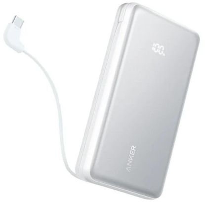 صورة Anker Zolo Power Bank 20K – باور بانك 20,000mAh، شحن سريع 22.5W، USB-C إدخال وإخراج – أبيض