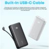 صورة Anker Zolo Power Bank 20K – باور بانك 20,000mAh، شحن سريع 22.5W، USB-C إدخال وإخراج – أبيض