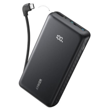صورة Anker Zolo Power Bank 20K – باور بانك 20,000mAh، شحن سريع 22.5W، USB-C إدخال وإخراج – أسود