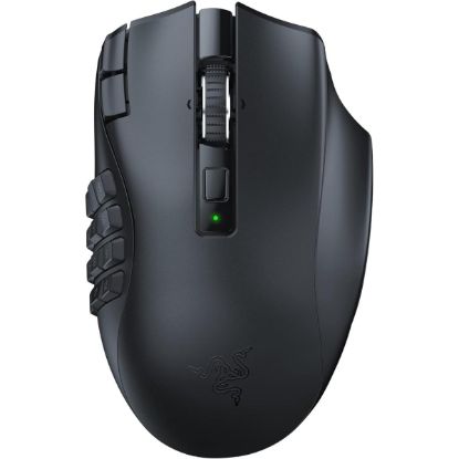 Picture of Razer Naga V2 HyperSpeed Wireless MMO Gaming Mouse, 400 Hr Battery, Black