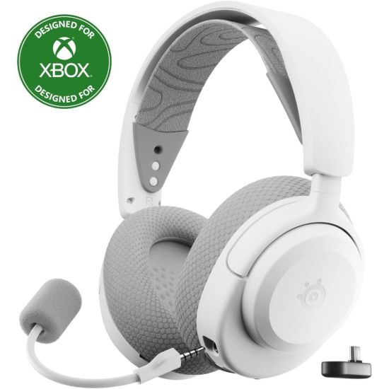 Picture of SteelSeries Arctis Nova 3X Wireless Multi-Platform Gaming Headset Mobile App Control 40 HR Battery 2.4GHz/Bluetooth Xbox, PS5, PC, White