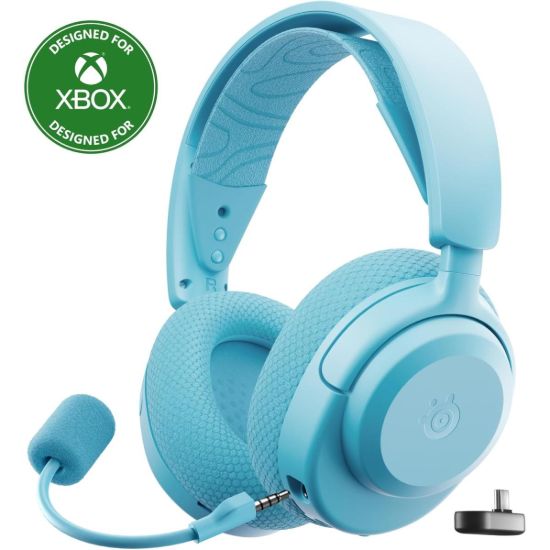 Picture of SteelSeries Arctis Nova 3X Wireless Multi-Platform Gaming Headset Mobile App Control 40 HR Battery 2.4GHz/Bluetooth Xbox, PS5, PC, Aqua