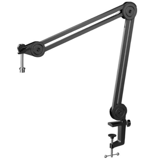 صورة FIFINE BM63 Microphone Boom Arm Stand, With built-in cable management - Black