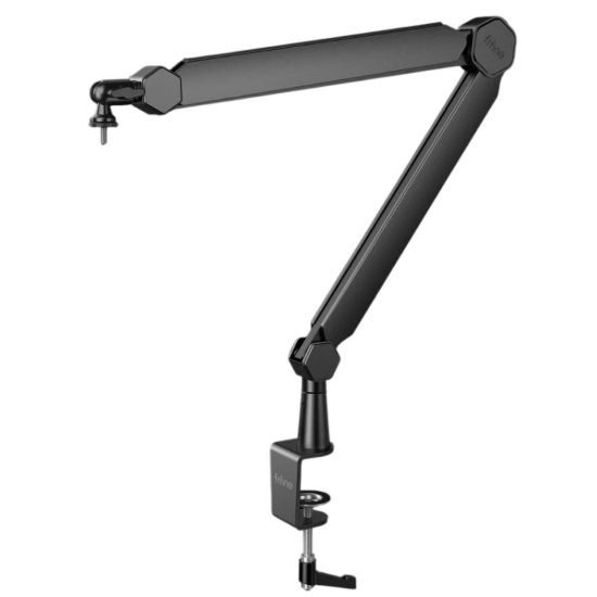 صورة FIFINE BM66 Microphone Boom Arm Stand, Mics For Streaming, Podcasting - Black
