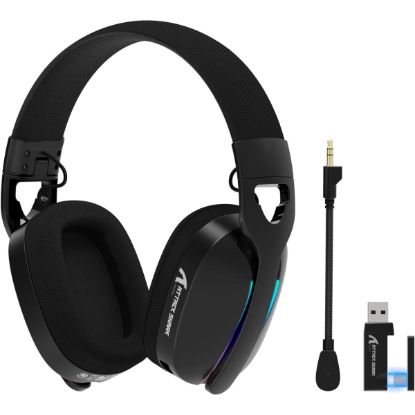Picture of Attack Shark L90 Ultralight RGB Tri-Mode Wireless Gaming Headset 7.1 Surround - Black