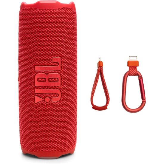 صورة JBL Flip 7 Portable Waterproof Speaker with PushLock System - Red