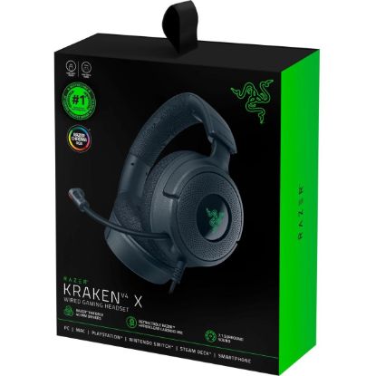 صورة Razer Kraken V4 X Chroma RGB Wired Gaming Headset 7.1 Surround & Cardioid Mic