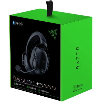 صورة Razer BlackShark V2 HyperSpeed Wireless Gaming Headset THX 7.1 70H Battery - Black