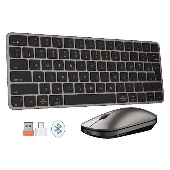 صورة Meetion ikey C210 Wireless Ultra-thin Keyboard and Mouse Combo - Black