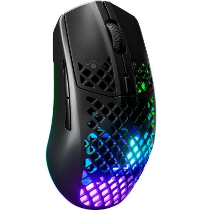 Picture of SteelSeries Aerox 3 Wireless (2.4GHz Bluetooth) 18000 DPI Ultra-Lightweight RGB Mouse - Black