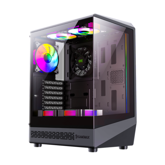 Picture of GameMax Vista COC AB Mid Tower RGB PC Case - Black