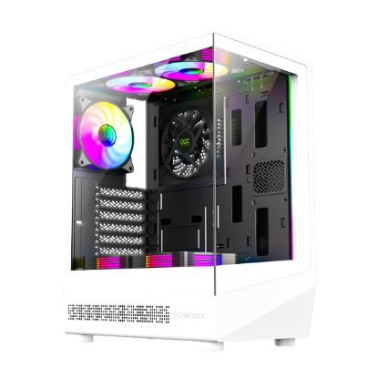Picture of GameMax Vista COC AW Mid Tower RGB PC Case - White