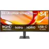 صورة LG 34U640B-B UltraWide U6 Curved 34 inch WQHD 144Hz USB Type-C Monitor