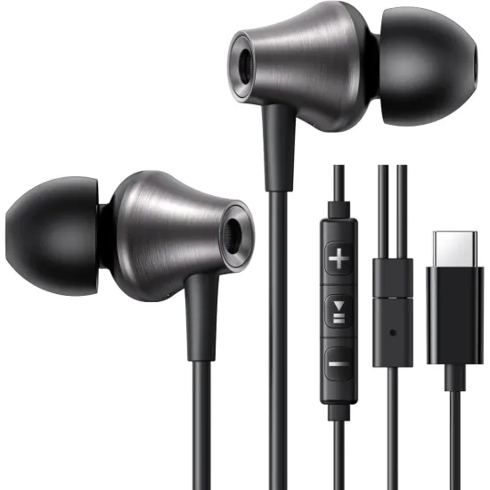 صورة UGREEN EP105 USB-C Wired In-Ear Earphones - White | 35754