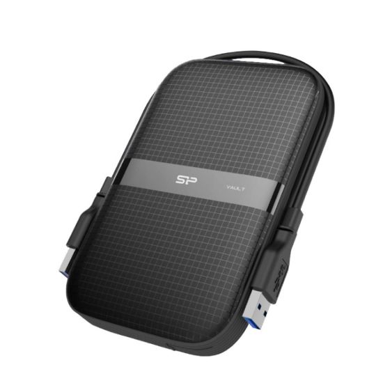 Picture of Silicon Power 2TB Armor A60 Military-Grade External Hard Drive - Black