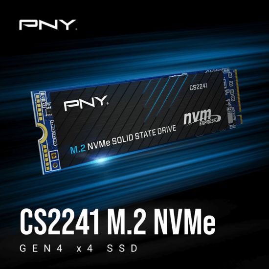 صورة قرص تخزين PNY CS2241 بسعة 512GB نوع M.2 NVMe جيل رابع (نسخة OEM)
