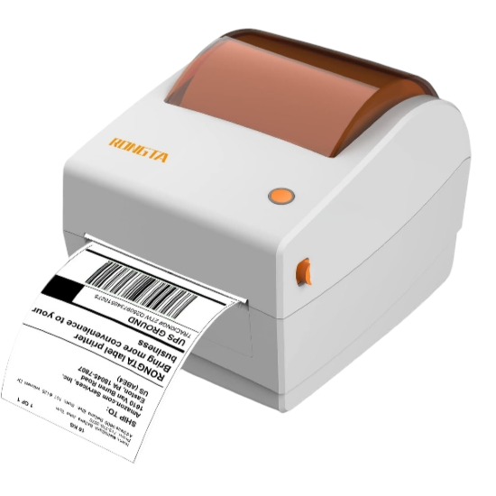 Picture of Rongta RP410 4-inch Thermal Label Printer - 203dpi, 150mm/s Speed, Large Storage, Multi-Interface, Auto Paper Positioning, Reprint Function