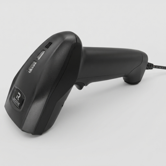 Picture of RiCODE TI2125+ 1D High-Precision Laser Barcode Scanner - USB Wired, Ergonomic Handheld Design