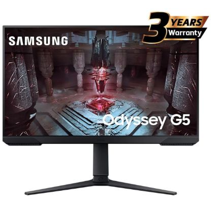صورة شاشة قيمنق سامسونج Odyssey G5 (G51C) مقاس 27 بوصة - 165Hz، 1ms، دقة 2K (2560×1440) VA، HDR10، مسطحة، FreeSync Premium، حامل قابل للتعديل