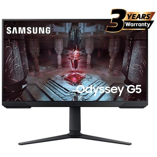صورة شاشة قيمنق سامسونج Odyssey G5 (G51C) مقاس 27 بوصة - 165Hz، 1ms، دقة 2K (2560×1440) VA، HDR10، مسطحة، FreeSync Premium، حامل قابل للتعديل