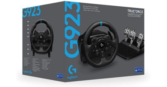 صورة مقود قيادة سباقات Logitech Driving Force G923