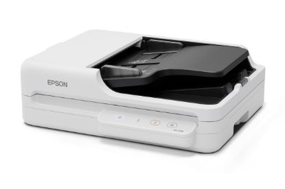 صورة ماسح مستندات Epson DS-1730 مسطح ملون بوجهين - A4، وحدة تغذية أوراق تلقائية بسعة 60 ورقة، سرعة مسح 30 صفحة/دقيقة، مسح مزدوج الوجه 60 صورة/دقيقة، دعم OCR
