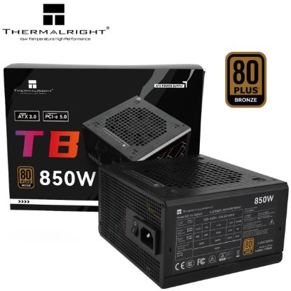 صورة مزود طاقة Thermalright TB-850 برونز بقدرة 850W بكابل ثابت بشهادة 80 Plus Bronze - ATX 3.1 (PCIe 5.1)، مروحة ذكية